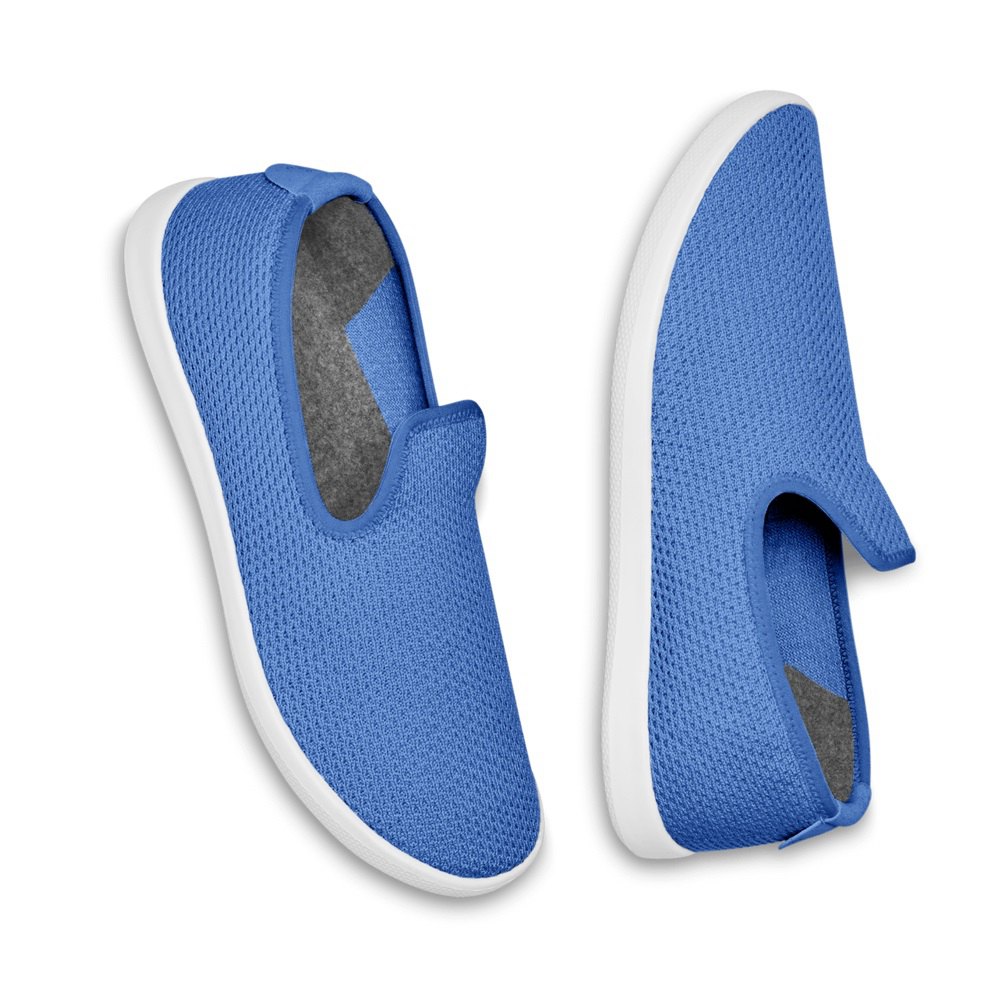 Allbirds Women\'s Slip-Ons Blue - Tree Loungers - 92681UKPL